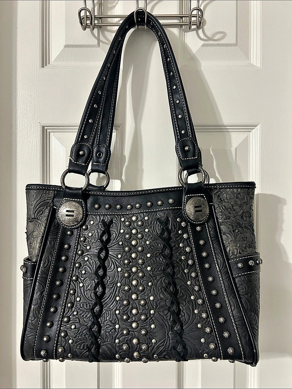 American Darling Studded Black Tote